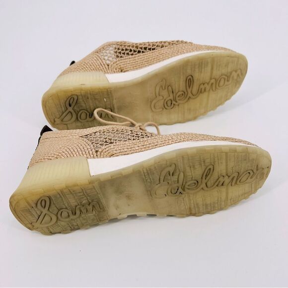Sam Edelman Sneakers Cream Tan Size 7.5 - Picture 8 of 10